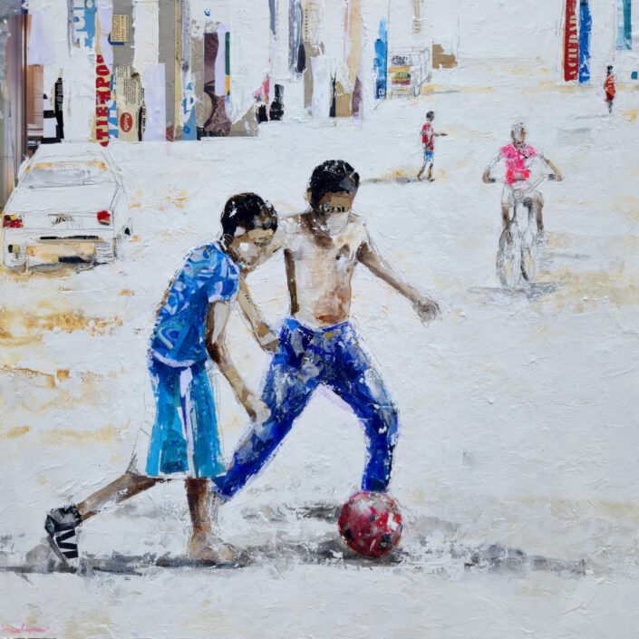 La Alegría que Pasa (100x100 cm), Anna Agustí Hontangas