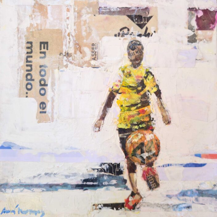 Fútbol a tot el Mon (20x20 cm), Anna Agustí Hontangas